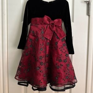 Girls Blueberi Boulevard Christmas Holiday Party Dress Size 4 CUTE!